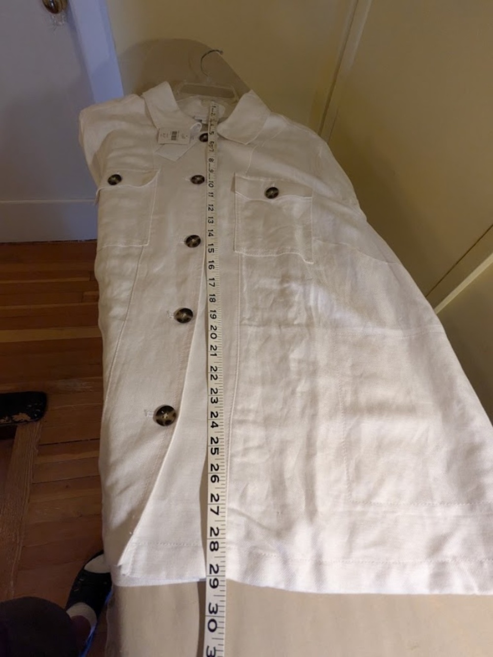 NWT J.Jill White Linen Blend Lightweight Jacket, XL Petite - Picture 8 of 8